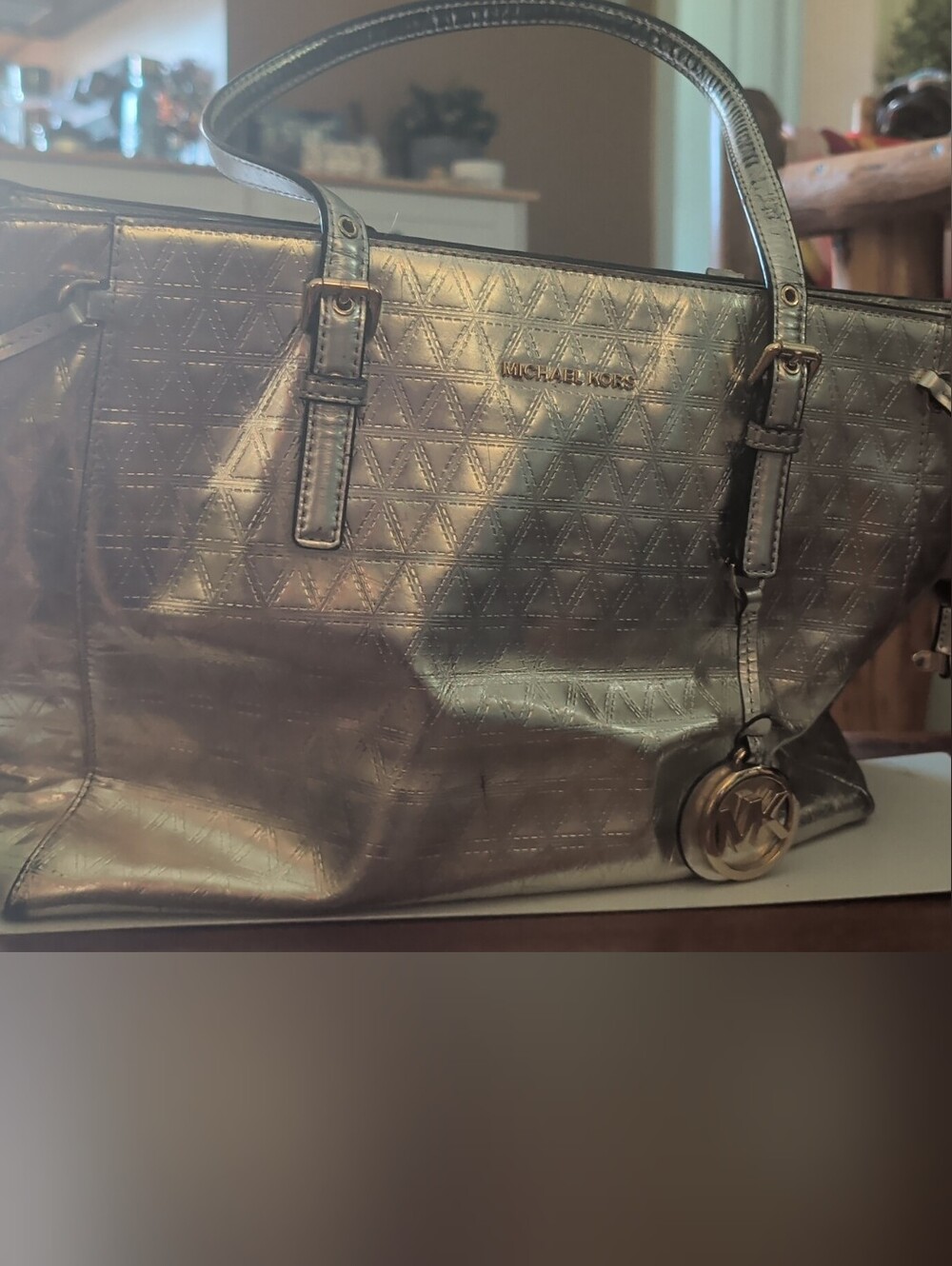 Michael Kors Metallic Gold Shoulder Tote